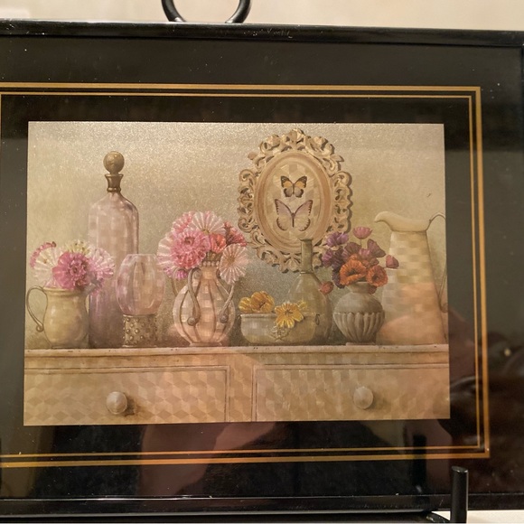 Spring Lot Special Moments Prismatic Floral Picture and Ceramic Chocolate Bunny! - Picture 6 of 6